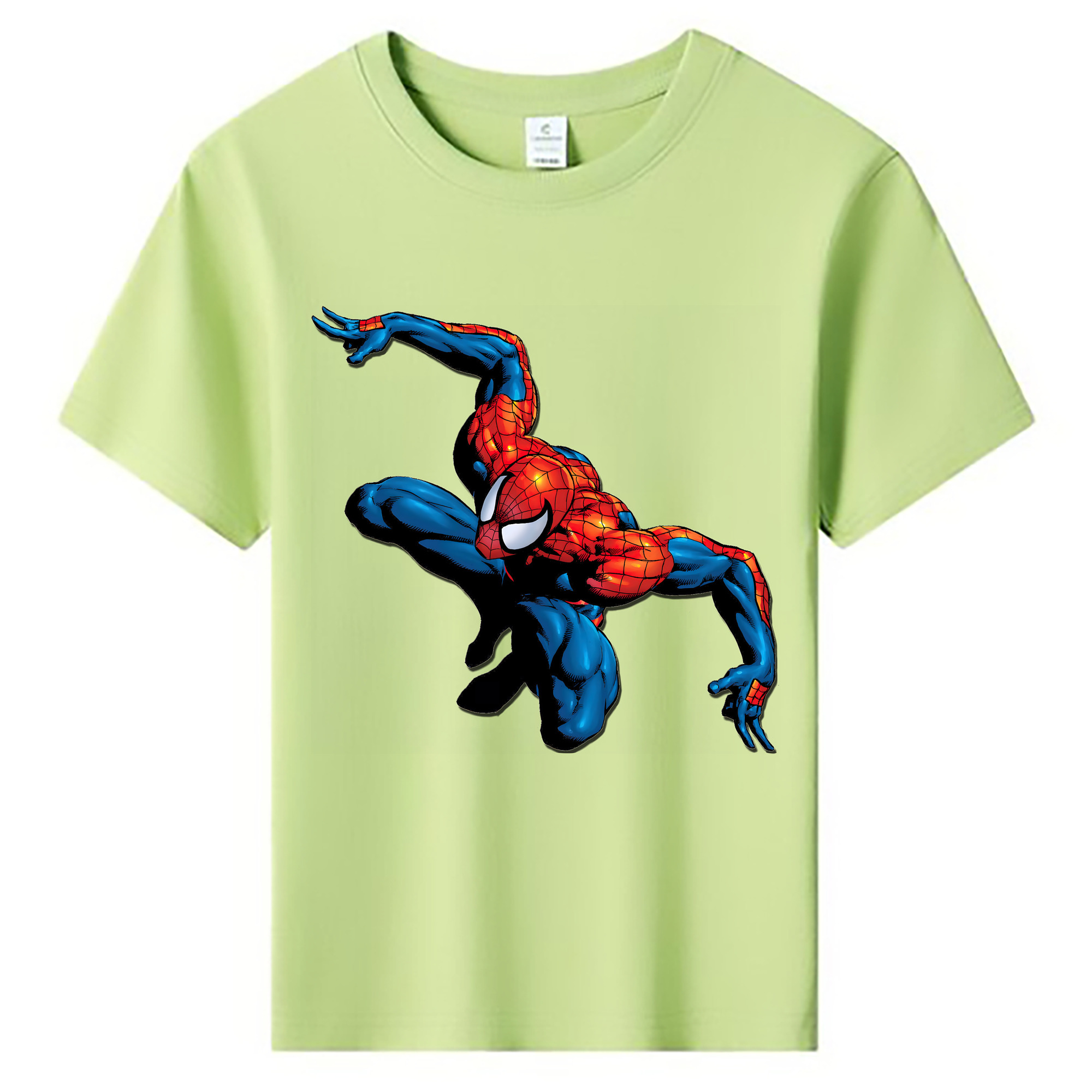 （画像用） Spider Man スパイダーマン 綿100％キッズTシャツ（フロントプリント）